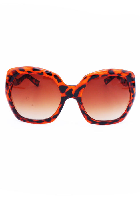 Woman's AQ Wavy Square Sunglasses