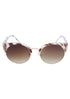 AQ Cat-Eye Unisex Retro Sunglasses - Almond