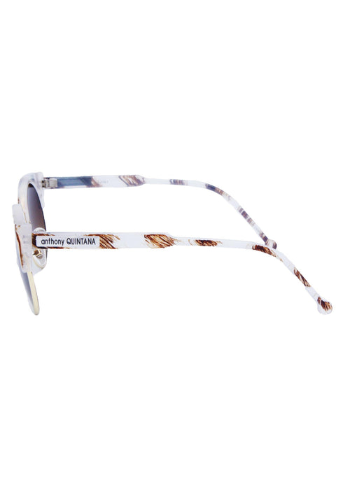 AQ Cat-Eye Unisex Retro Sunglasses - Almond