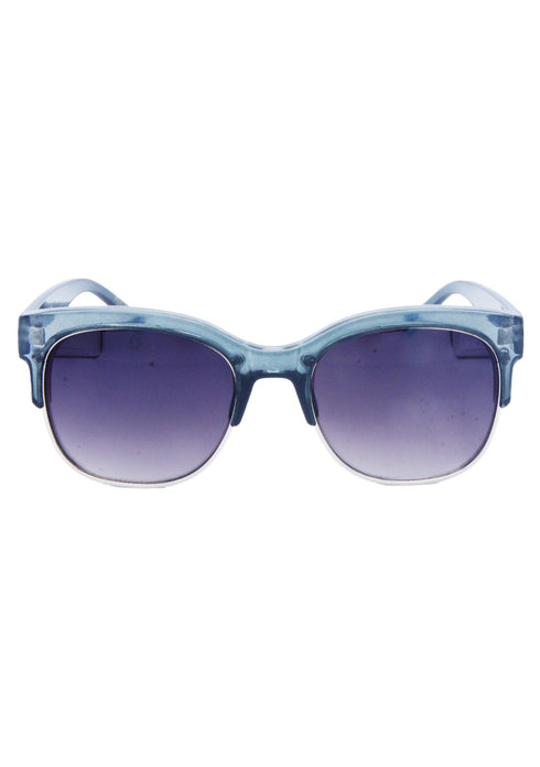 AQ Cat-Eye Metal / Plastic Retro Unisex Sunglasses - Gray & Purple