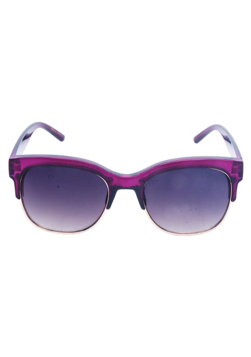 AQ Cat-Eye Unisex Retro Sunglasses - Wine