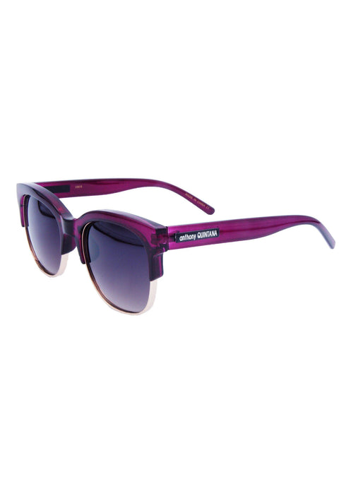 AQ Cat-Eye Unisex Retro Sunglasses - Wine