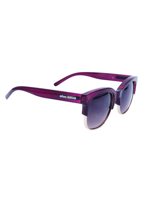 AQ Cat-Eye Unisex Retro Sunglasses - Wine