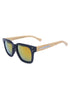 AQ Projection Earth Bamboo Sunglasses - Black / Bamboo / Sunburst