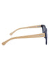 AQ Projection Earth Bamboo Sunglasses - Ocean Blue / Black / Bamboo