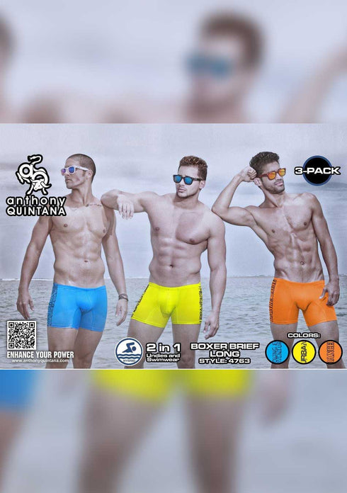 Men's AQ Hybrid Collection - Nautical - Boxer Briefs – 3-Pack