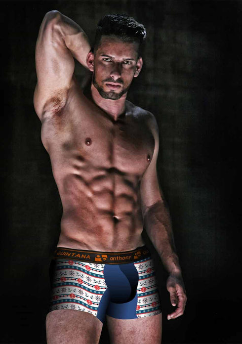 Men's AQ Trunk Men's Hybrid Collection Boxer Briefs Trunk-up Hot Pants – 3-Pack