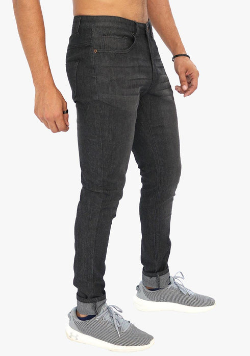 Men's AQ Skinny Fit Embellished DARK BLUE Stretch Jean "Bronx"