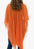 Women's Chiffon Kaftan Tunic - Joyful Orange "Fiji"