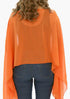 Women's Chiffon Kaftan Tunic - Joyful Orange "Fiji"