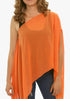 Women's Chiffon Kaftan Tunic - Joyful Orange "Fiji"