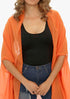 Women's Chiffon Kaftan Tunic - Joyful Orange "Fiji"