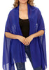 Women's Chiffon Kaftan Tunic - Deep Sea Blue "Hawaii"