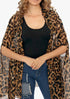 Women's Chiffon Print Kaftan Tunic - Leopard "Nepal"