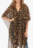 Women's Chiffon Print Kaftan Tunic - Leopard "Nepal"