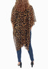 Women's Chiffon Print Kaftan Tunic - Leopard "Nepal"