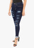 Women's AQ Ripped Skinny Fit Stretch Jean "Park Avenue"
