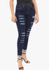 Women's AQ Ripped Skinny Fit Stretch Jean "Park Avenue"