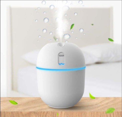 Humidifier with Led Light Lamp - White / Pink / Green