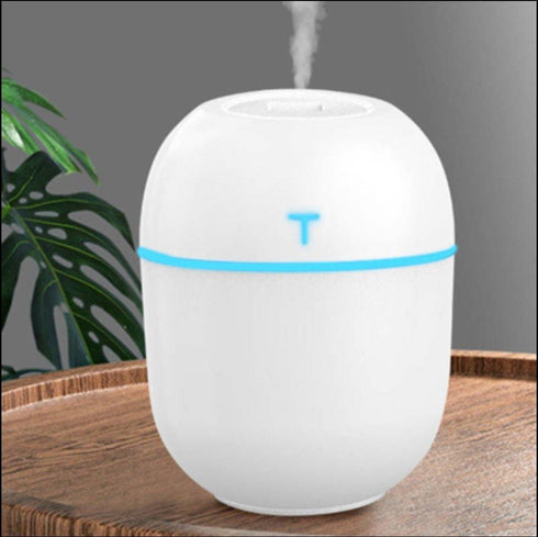 Humidifier with Led Light Lamp - White / Pink / Green