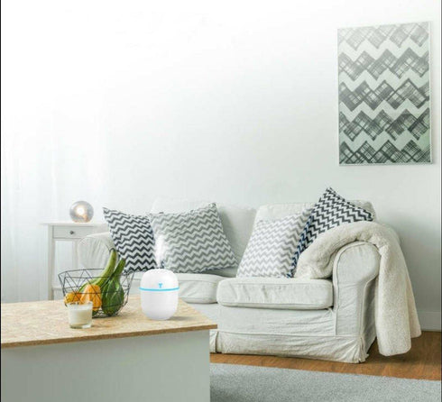 Humidifier with Led Light Lamp - White / Pink / Green