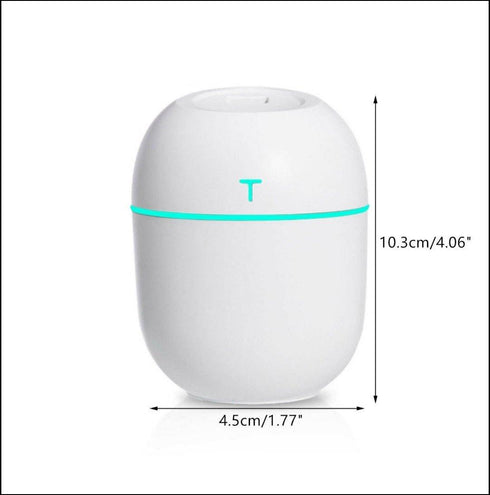 Humidifier with Led Light Lamp - White / Pink / Green