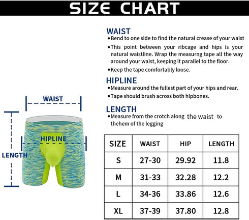 Men's 3 Pack  Hybrid Collection Pastel Colors Extra Long Sporty Boxer Briefs – 3-Pack