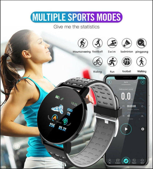 AQ Smart Watch & Health Tracker - Green Lime