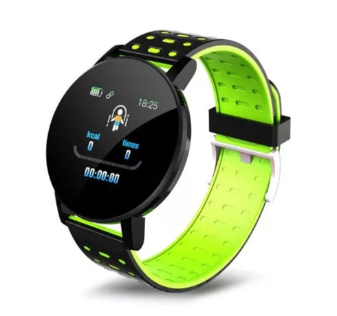 AQ Smart Watch & Health Tracker - Green Lime