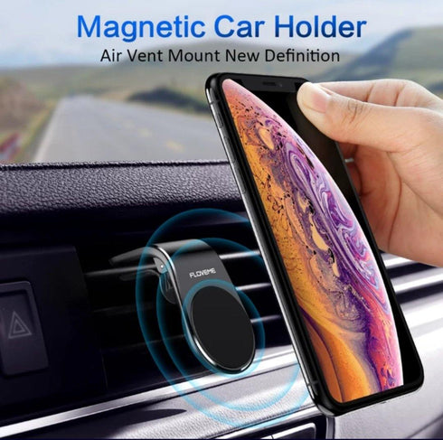 Magnetic Deluxe Mobile Car Holder - Black