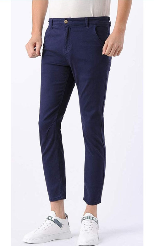 Men’s P&P Cropped Skinny Fit Stretch Chino Pants