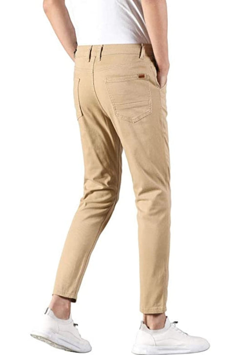 Men’s P&P Cropped Skinny Fit Stretch Chino Pants