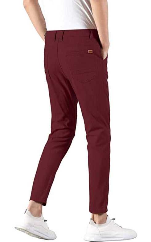 Men’s P&P Cropped Skinny Fit Stretch Chino Pants