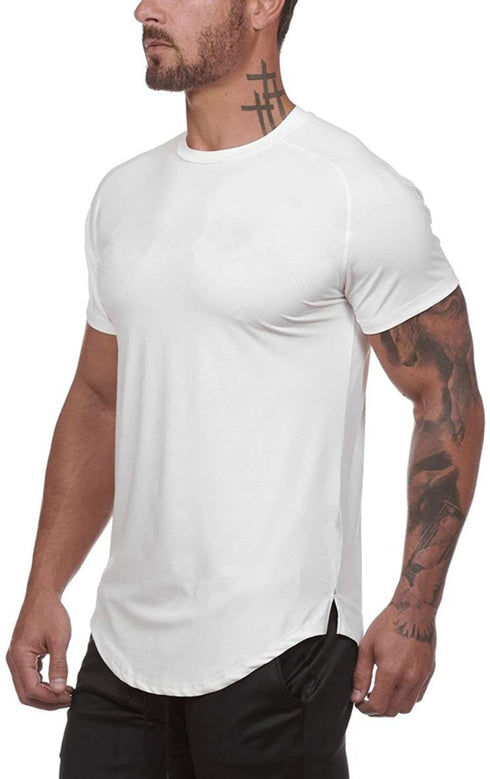 Men's Athletic Fit Basic Crew Neck Short Sleeve T-Shirt