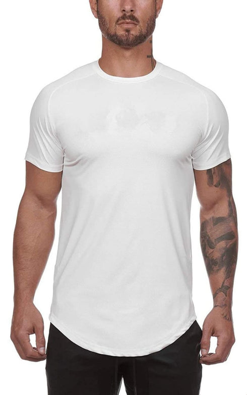 Men's Athletic Fit Basic Crew Neck Short Sleeve T-Shirt