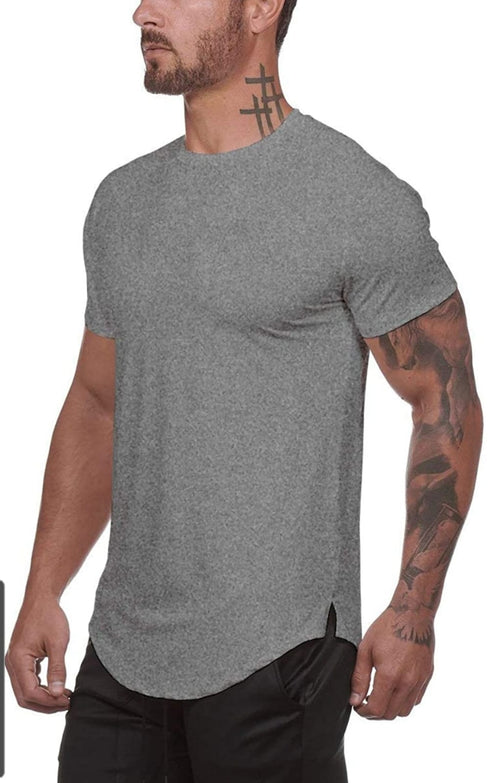 Men's Athletic Fit Basic Crew Neck Short Sleeve T-Shirt