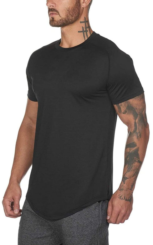 Men's Athletic Fit Basic Crew Neck Short Sleeve T-Shirt