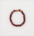 Mens Genuine Beaded Red Turquoise  Bracelets Lava Rock Stone Beads Aromateraphy