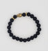 Mens Genuine Beaded  Black Lava Matte Stone  Bracelets Lava Rock Stone Beads Aromateraphy
