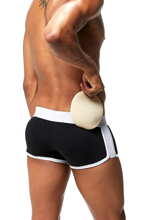 Men's AQ Padded Butts Up Blue Boxer trunk  Brief