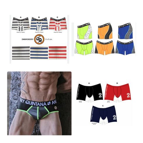 Men's AQ Hybrid SURPRISE PACK Collection Boxer Long Briefs – 3-Pack Assorted
