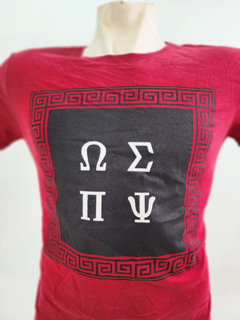 Men's Athletic Fit Crew Neck Short Sleeve T-Shirt Greek