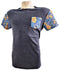 Men's Athletic Fit Faux Pocket Crew Neck Short Sleeve T-Shirt Grey