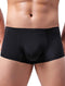 Black IK Hot Pants Sexy  Enhancer Boxer Brief Underwear, Breathable, with Enhancer front pouch ONE PACK